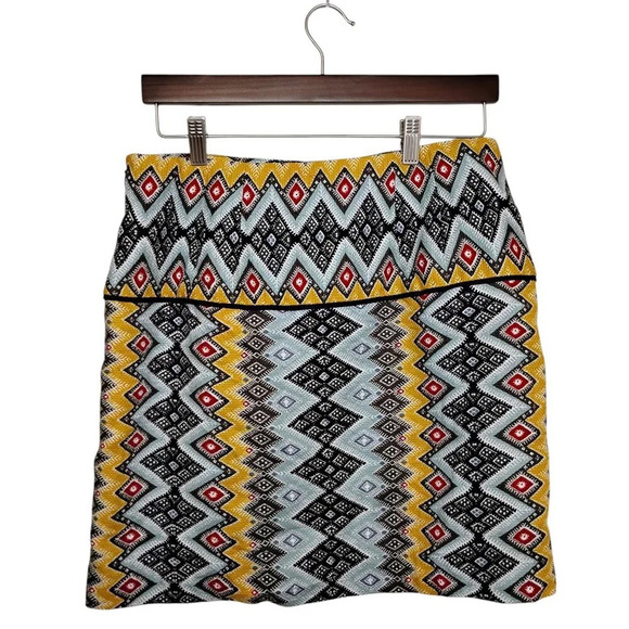 Loft Graphic Print Skirt, Size 6 - Picture 2 of 6